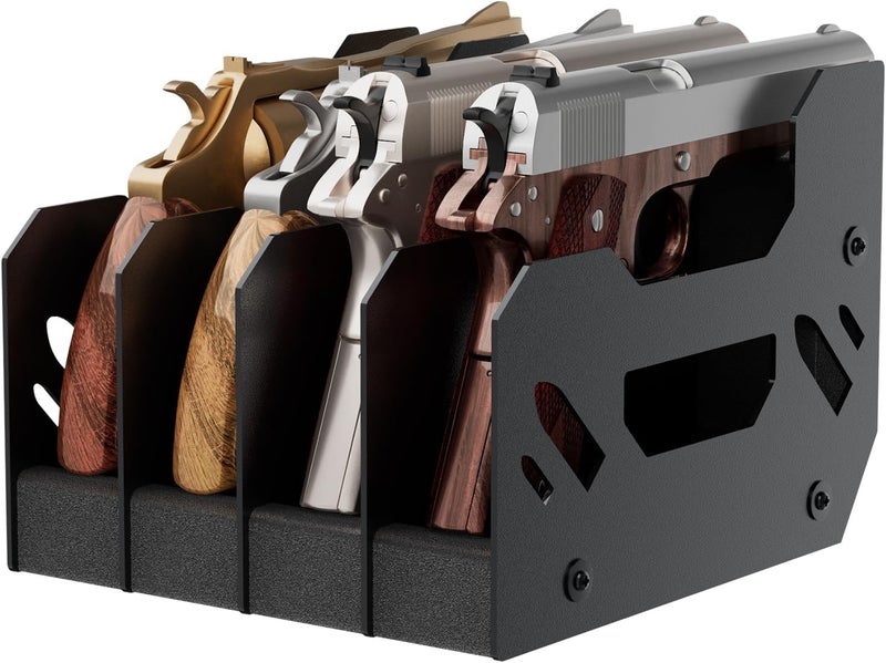 Airjam Gun Rack for Pistol, Soft Foam Pistol Rack for Gun Safe, Cabinet, Storage, Durable Handgun Stand Organizer Accessories with Moisture&Scratch Resistance&Anti-Slip - Image 1
